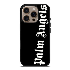 PALM ANGELS BLACK LOGO iPhone 16 Case Cover